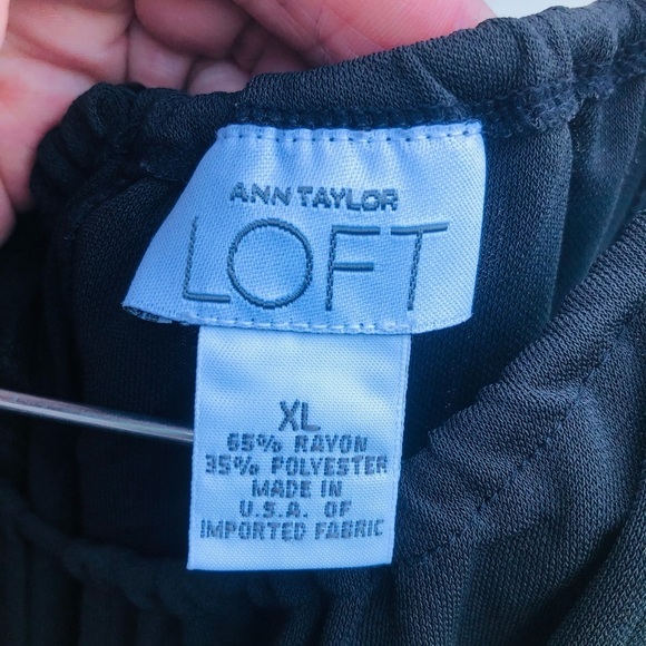 Ann Taylor Loft  LG -XL black 2 piece skirt set with stretch perfect travel set - Picture 9 of 14
